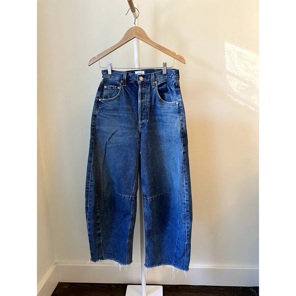 Citizens of Humanity Horseshoe Jeans – Size 25, Medium Blue, Raw Hem - Picture 1 of 5